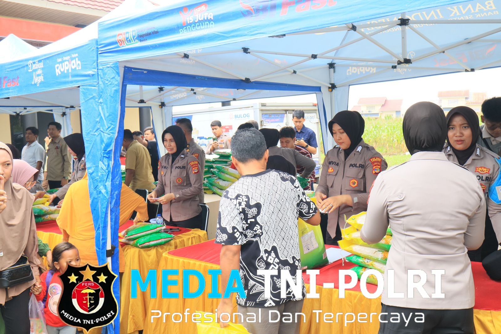Polres Pesawaran Gelar Gerakan Pangan Murah, Sediakan 2 Ton Beras Premium dengan Harga di Bawah HET
