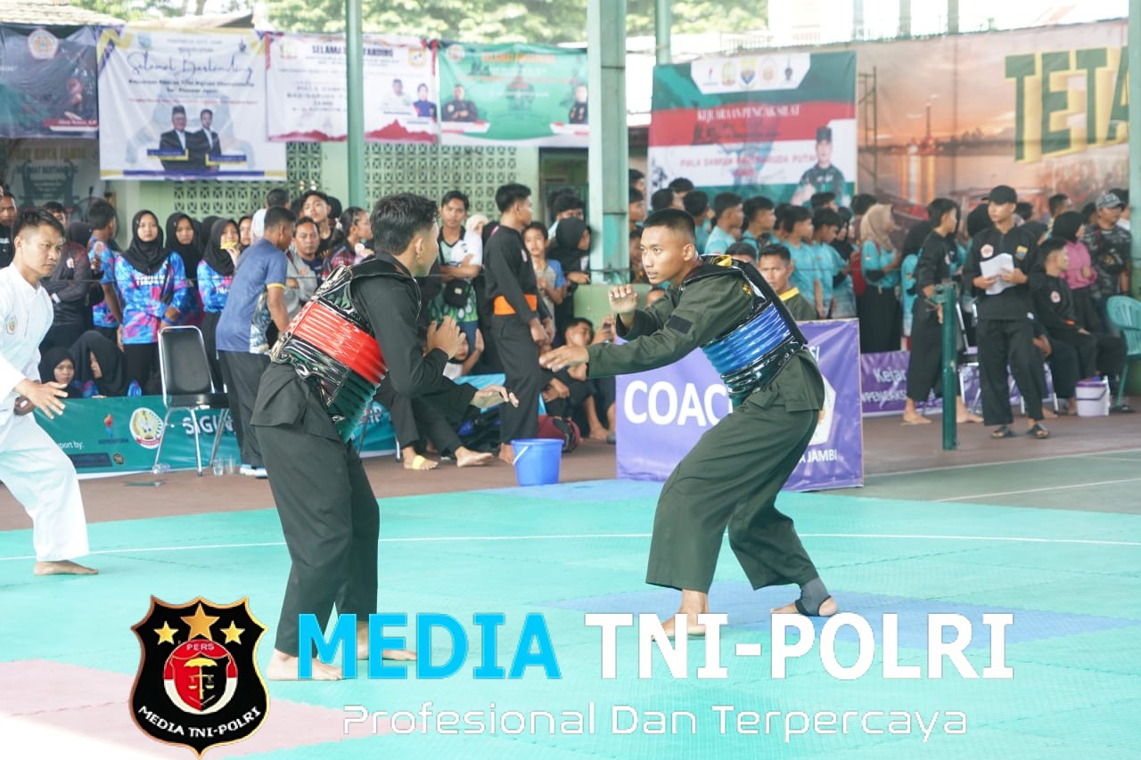 Hari Kedua Open Turnamen Pencak Silat Piala Danrem 042/Gapu Atmosfer Semakin Memanas, Semangat Juang Kian Membara