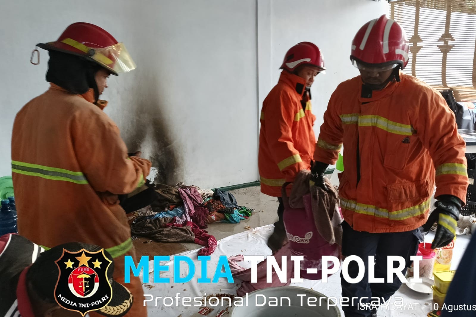 Nyaris Kebakaran, Damkar Kotim Amankan Tabung Gas Bocor di Rumah Warga