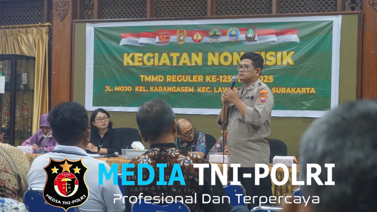 Sasaran Non Fisik TMMD Reguler Ke-125 Kodim 0735/Surakarta Gelar Penyuluhan Kamtibmas