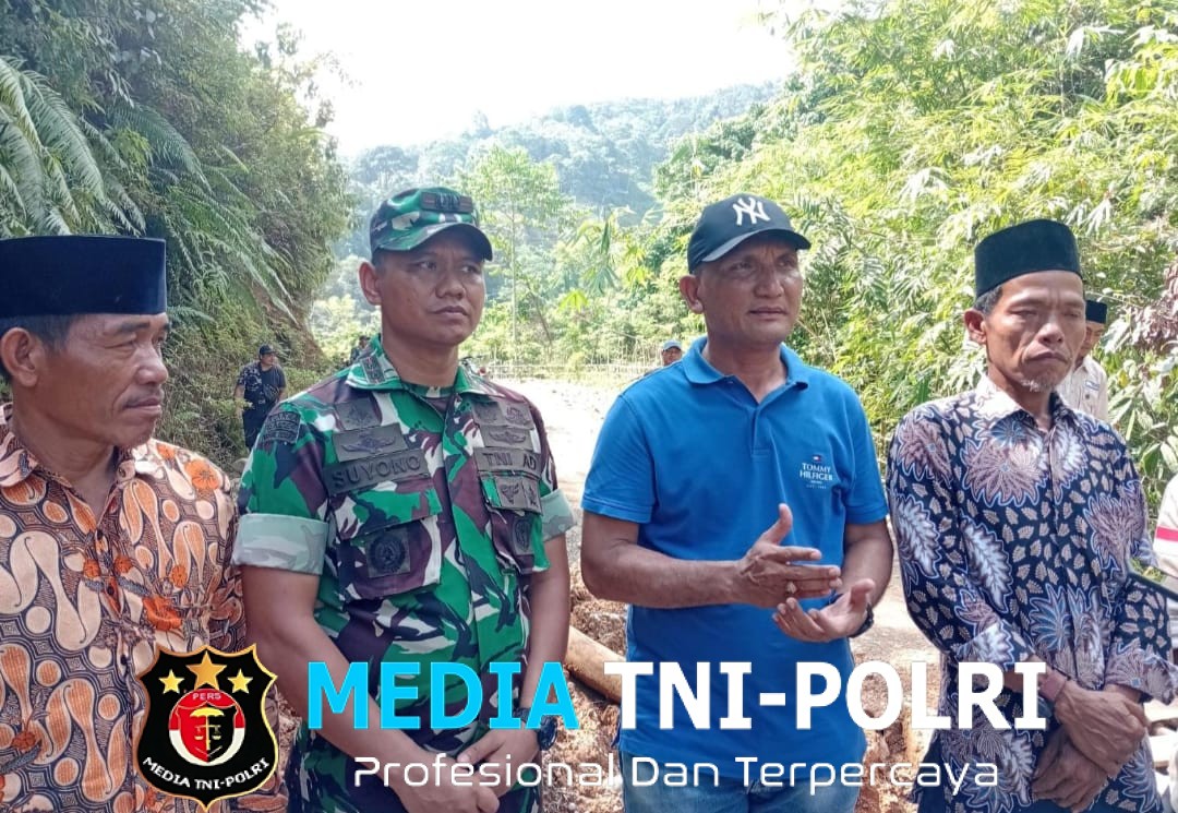 Meski Efisiensi, Perbaikan 8,57 KM Jalan di Batang Asai Tetap Dilaksanakan Bupati H Hurmin Bersama Letkol Inf Suyono