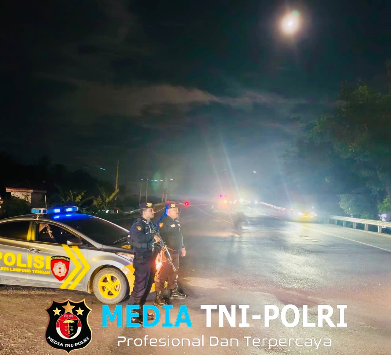 Cegah Kejahatan Jalanan, Polres Lampung Tengah Intensifkan Patroli di Titik Rawan