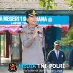 Jadi Pembina Upacara di SMA Negeri 1 Sukadana, Ini Pesan Kapolres Lampung Timur