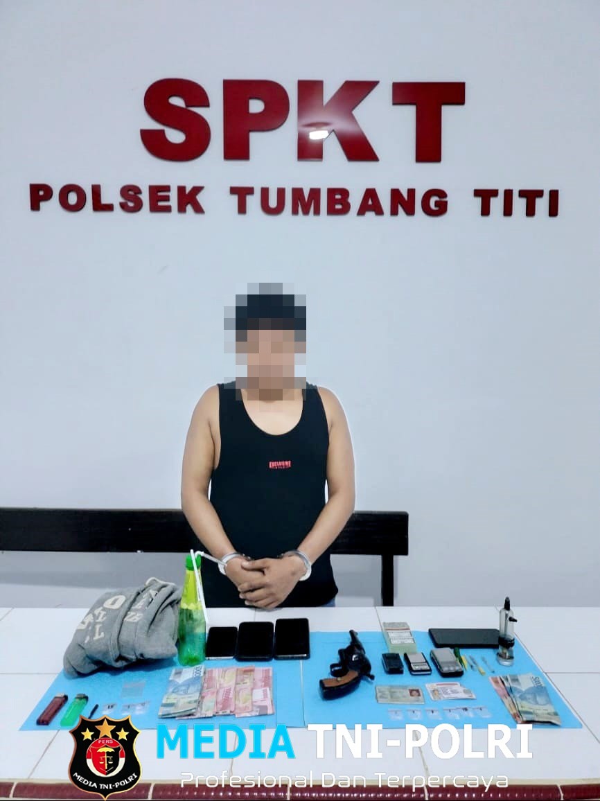 Polsek Tumbang Titi Amankan Satu Pengedar Narkoba di Desa Titi Baru, 9 Paket Sabu Turut Disita