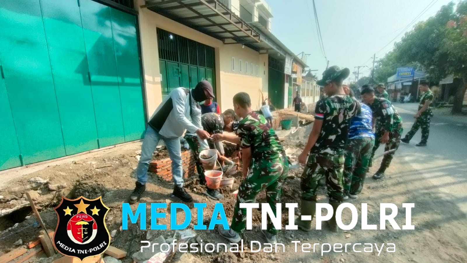 Memasuki Hari Ke-20, Satgas TMMD Reguler Ke-125 Kodim 0735/Surakarta Terus Bergotong-royong Selesaikan Sasaran Fisik Perbaikan Saluran Air