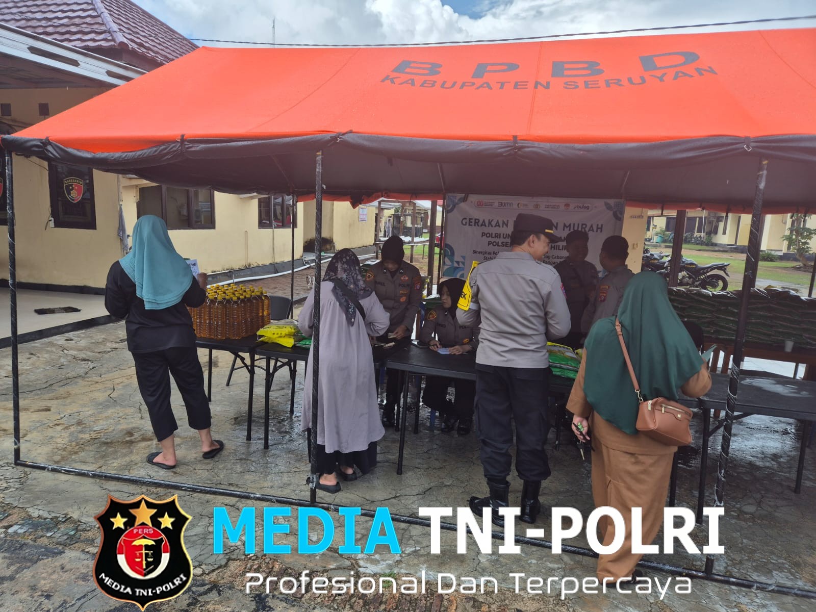 Polres Seruyan Gelar Gerakan Pangan Murah untuk Stabilkan Harga Beras