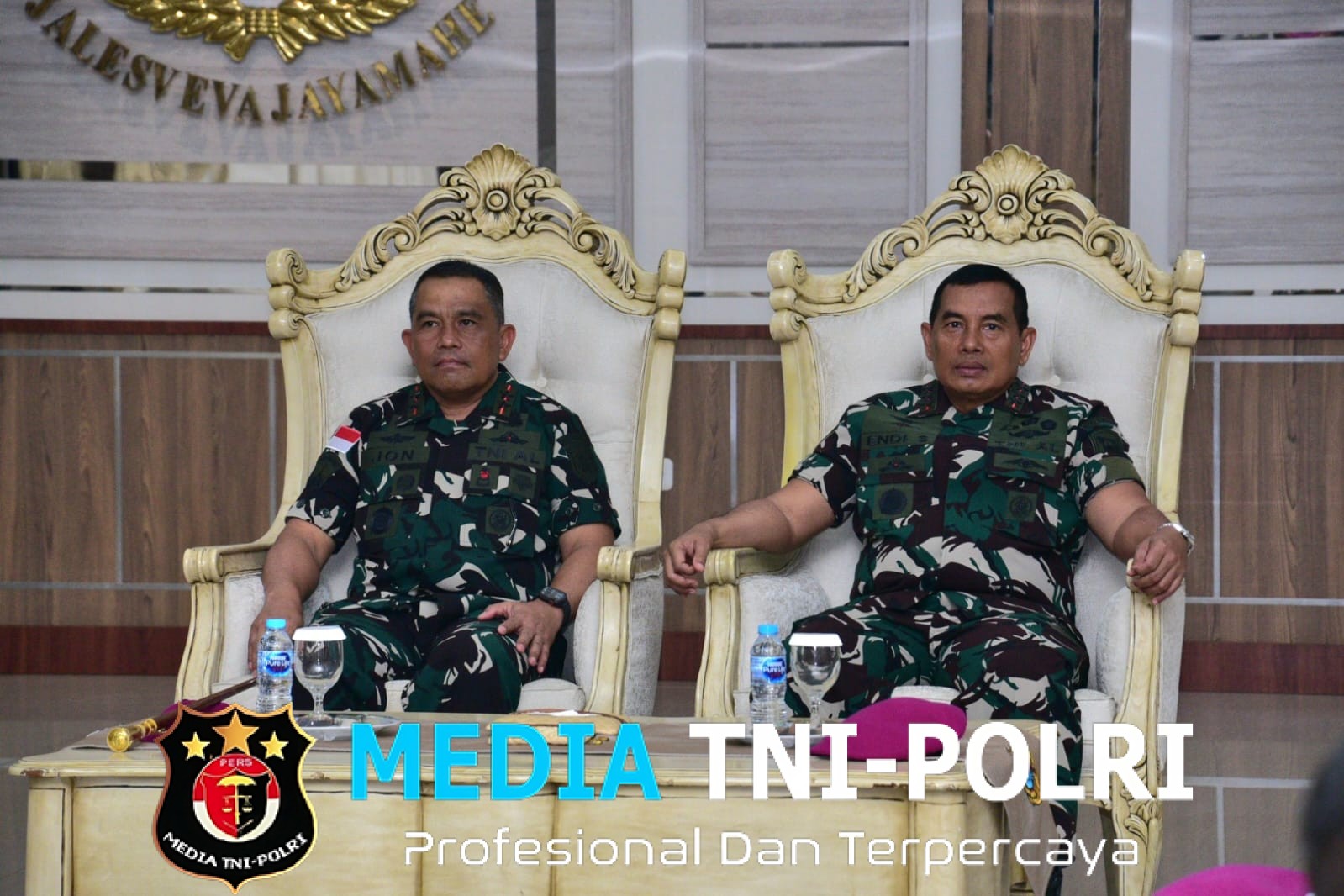 Danpasmar 1 Laporkan Kenaikan Pangkat Brigjen TNI (MAR) Kepada Pangkormar