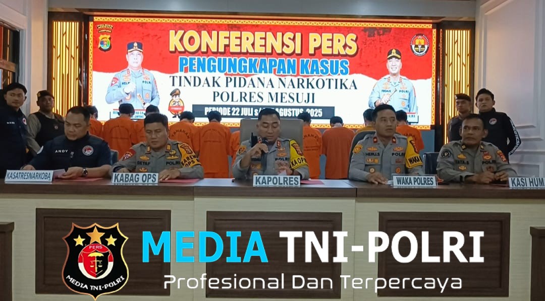 Sat Res Narkoba Polres Mesuji Berhasil Ungkap Beberapa Kasus Narkotika Periode 22 Juli Hingga 7 Agustus 2025