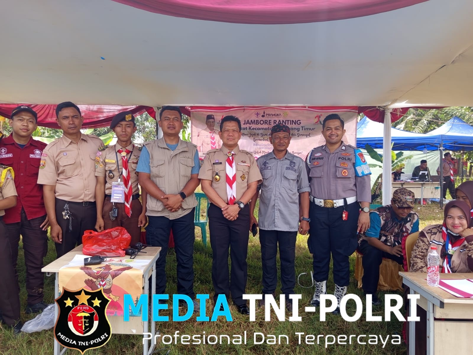 Kapolsek Cikarang Timur Pimpin Pengecekan Persiapan Jambore Pramuka