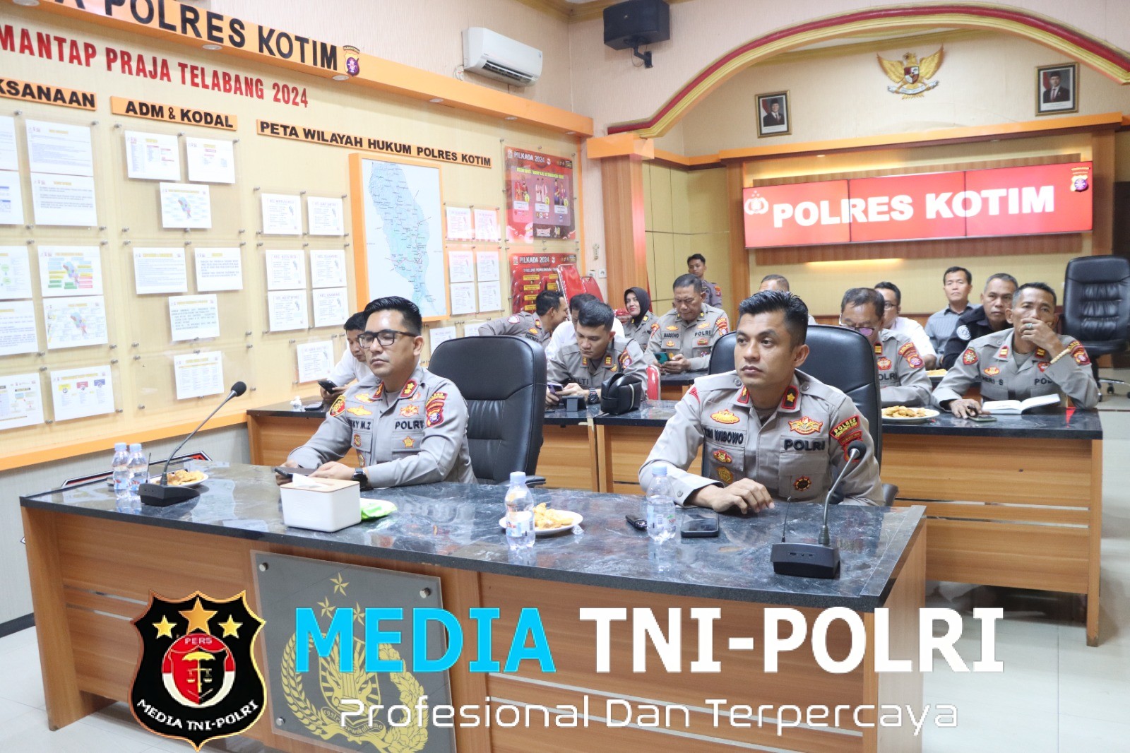 Kapolres Kotim Mengikuti Kegiatan Vicon Arahan Kapolri