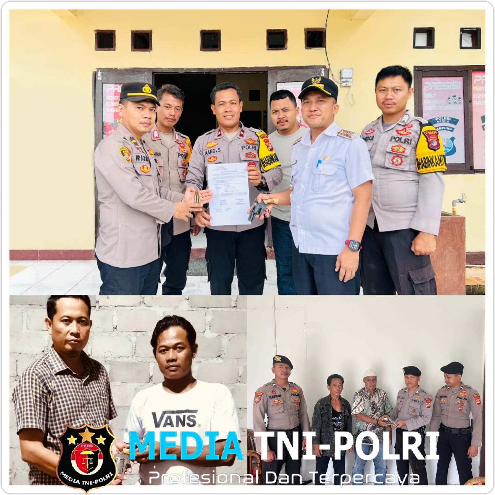 Giat Ops Sikat Krakatau 2025,Polres Mesuji Kembali Menerima Senpi Rakitan dari Kesadaran Masyarakat