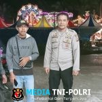 Polsek Sengah Temila Gelar Patroli Malam di Area Hiburan Rakyat untuk Cegah Gangguan Kamtibmas