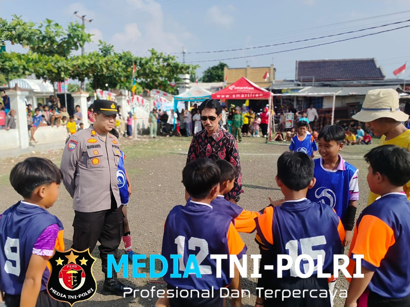 Kapolsek Cikarang Timur Berikan Himbauan Kamtibmas pada Turnamen Sepak Bola