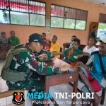 Satgas Yonif 131/Brajasakti Gelar Penyuluhan dan Pelayanan Kesehatan di Kampung Sawiyatami