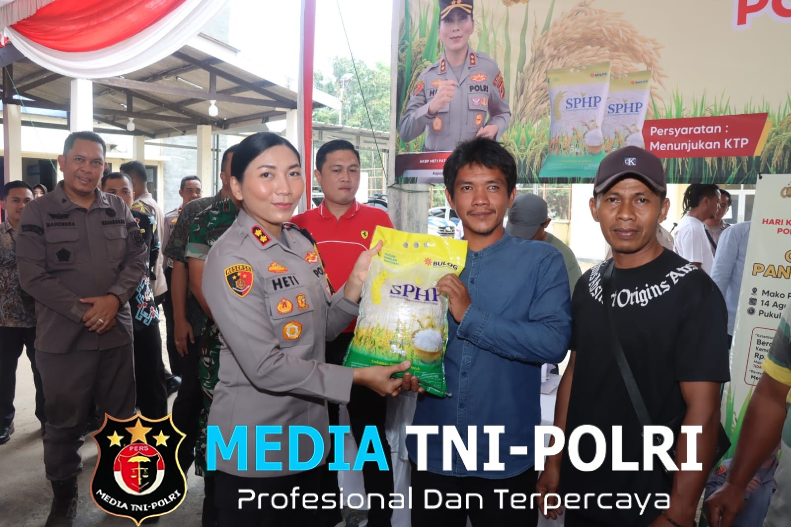 Polres Lampung Timur Gelar Gerakan Pangan Murah, Salurkan 8 Ton Beras untuk Warga