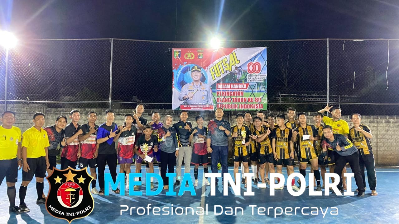 Futsal Bersama Kapolres Mesuji, Jelang HUT RI ke-80 di Desa Simpang Mesuji