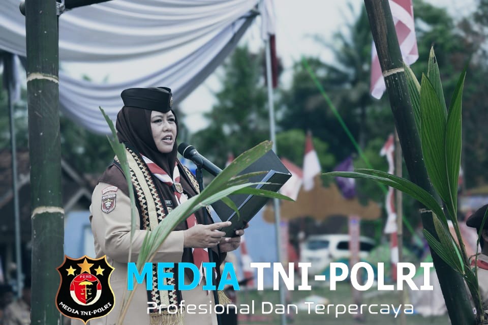 Wakil Bupati Pringsewu Umi Laila, Pimpin Apel Besar Peringatan Hari Pramuka Ke-64