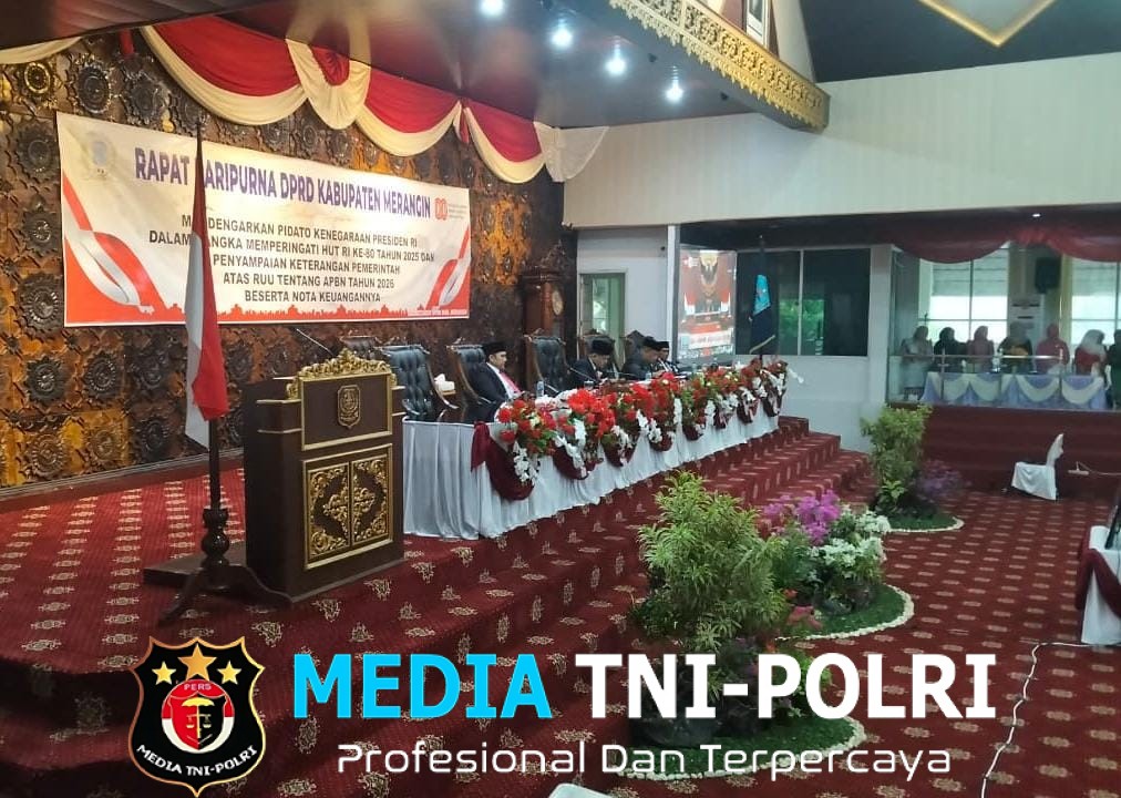 Kasdim 0420/Sarko Mewakili Dandim 0420/Sarko Hadiri Rapat Paripurna DPRD Kabupaten Merangin dalam Rangka Pidato Kenegaraan Presiden RI