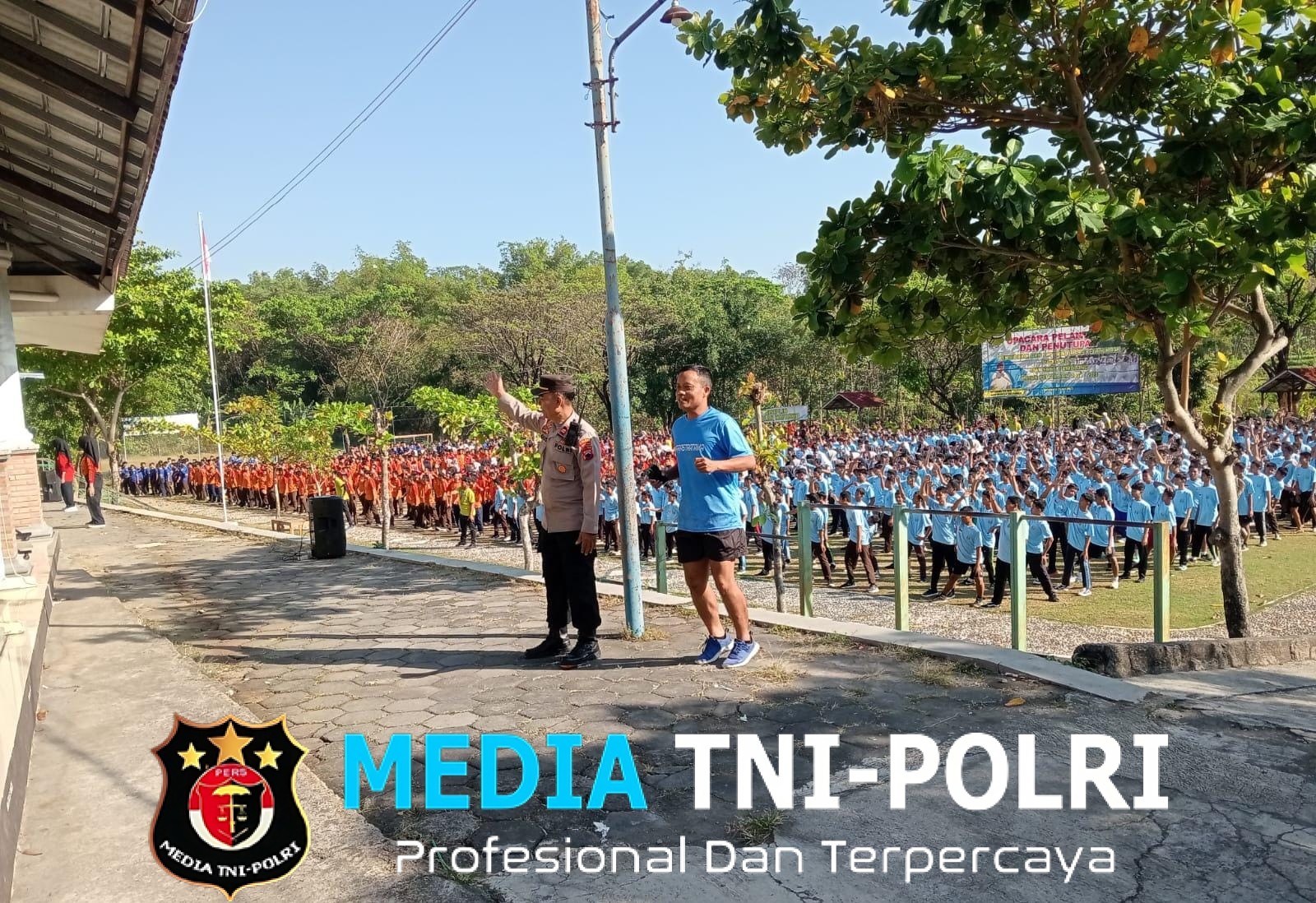 Danramil Gemolong Semarakkan HUT RI Bersama Guru dan Siswa SMK Sakti Lewat Lomba Lari Merdeka