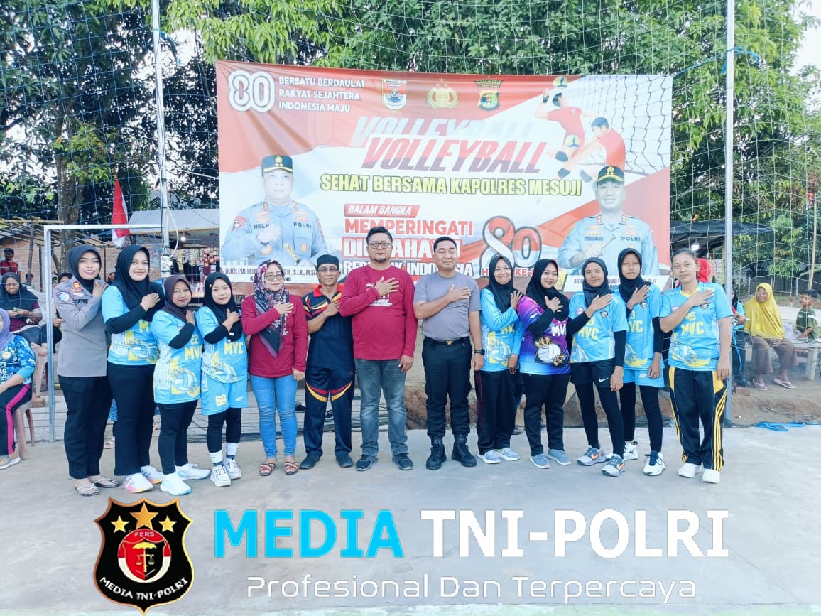 Memperingati HUT RI Ke-80 Kapolres Mesuji Mengadakan Program Sehat Bersama