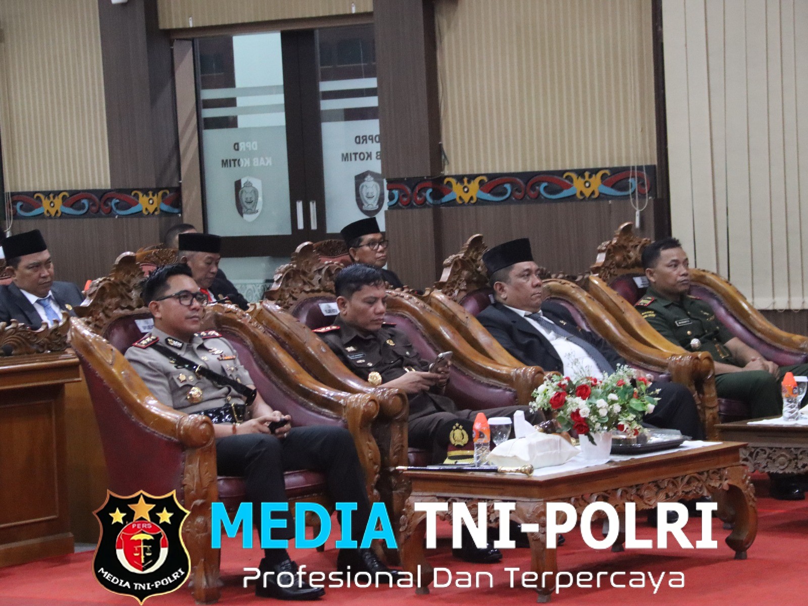 Kapolres Kotim Hadiri Kegiatan Mendengarkan Pidato Kenegaraan Presiden RI di Kantor DPRD Kab. Kotim