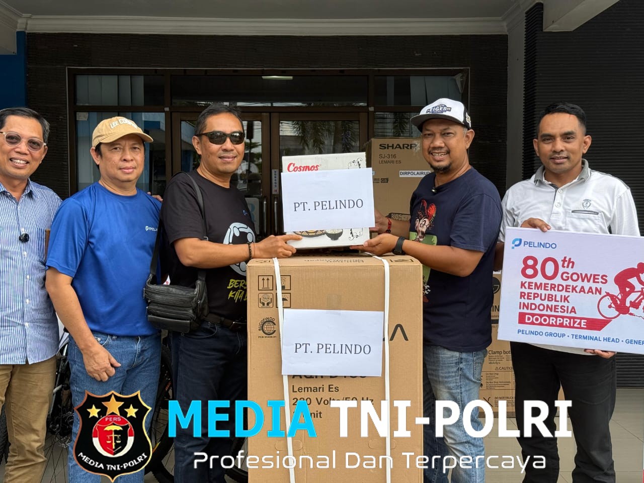 Semarak HUT RI ke-80, Pelindo Group Sampit–Bagendang Beri Dukungan untuk Gowes Kemerdekaan