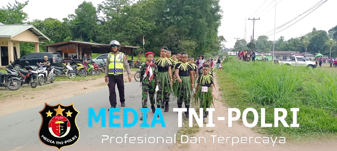 Polsek Mempawah Hulu Laksanakan Pengamanan Pertandingan Lomba Gerak  Jalan