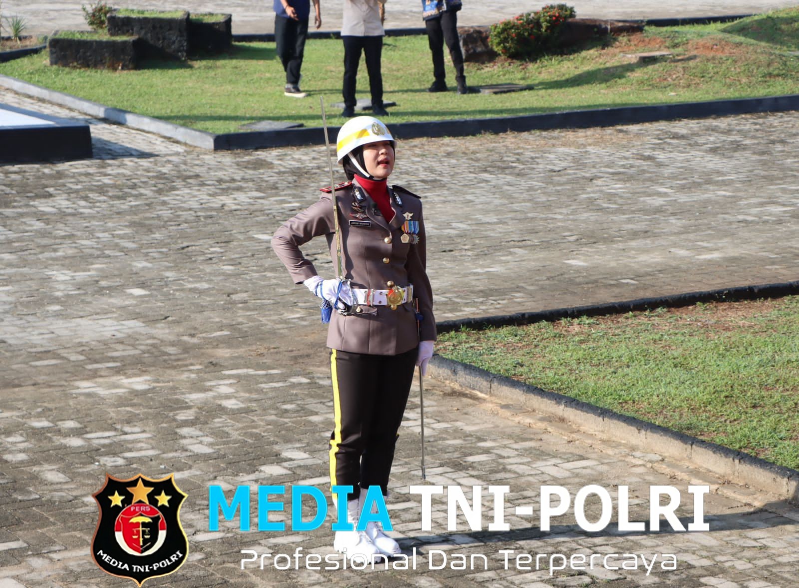 Iptu Arum Monita Sari, Polwan Tegas Jadi Komandan Upacara HUT RI di Lampung Tengah