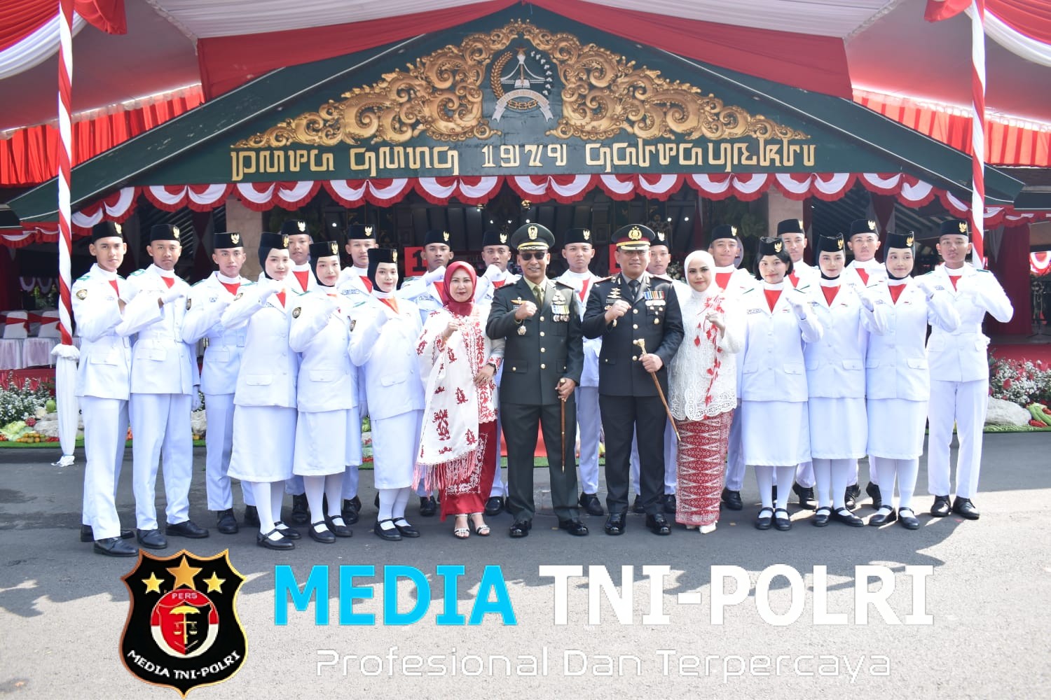 Dandim 0818/Malang-Batu Hadiri Upacara Peringatan HUT Ke-80 RI di Kabupaten Malang