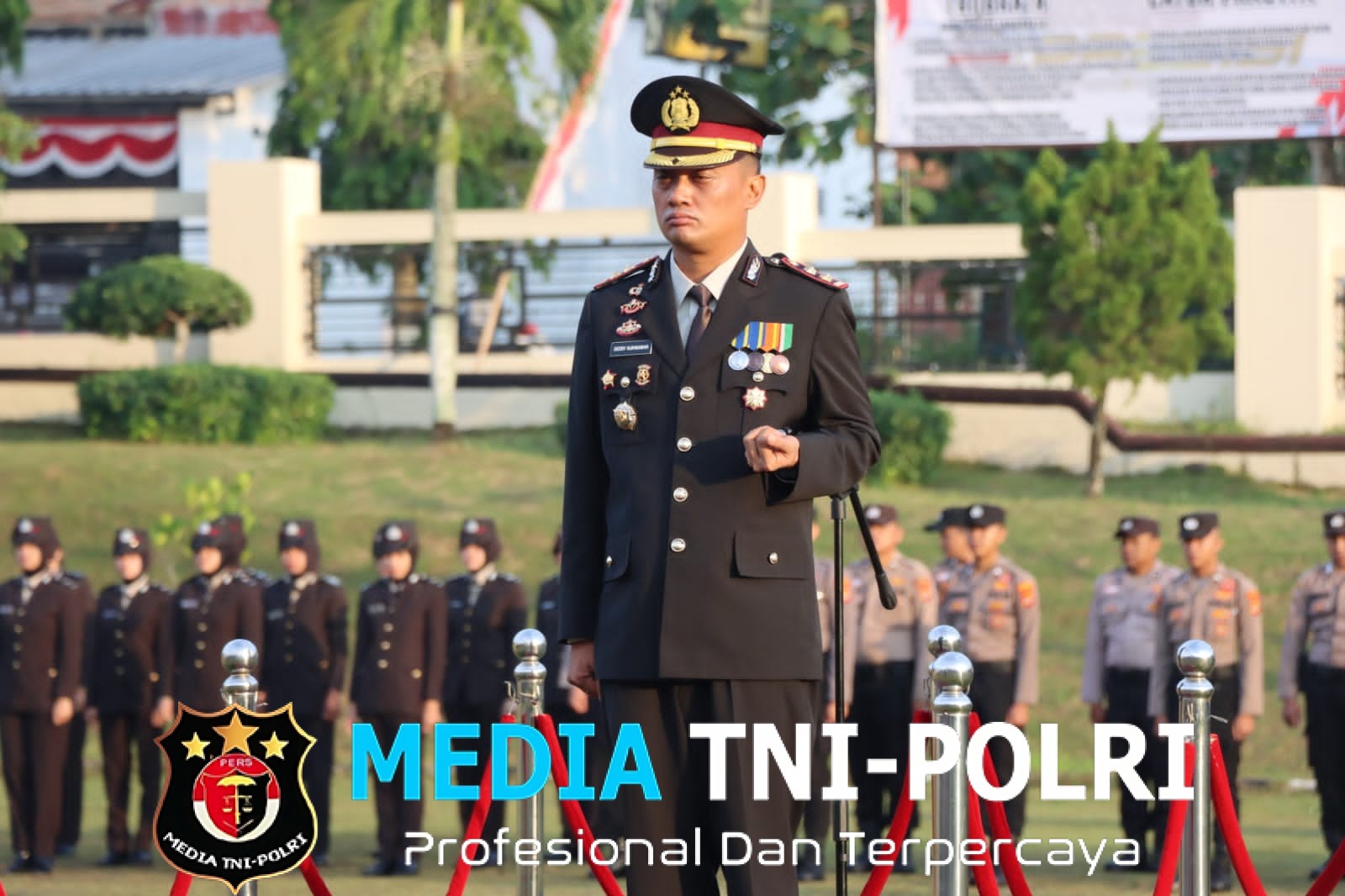 Peringati Hari Kemerdekaan Republik Indonesia Ke-80, Polres Lampung Utara Gelar Upacara