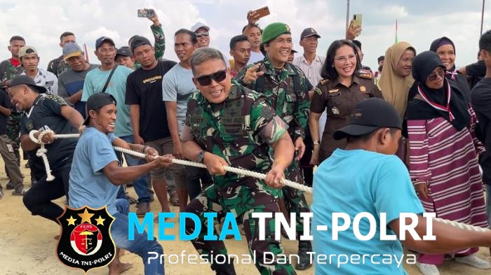 Moment Dansatgas PKH Pimpin Upacara HUT Ke – 80 RI dan Ikut Tarik Tambang