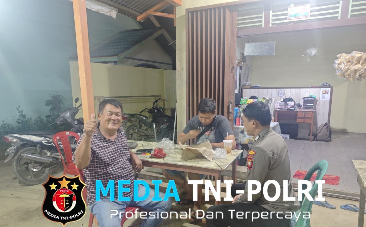 Polisi Ajak Warga Sengah Temila Peduli Kamtibmas Lewat Patroli Malam
