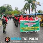 TNI, Persit Kartika Candra Kirana Cabang XXVII Kodim 0420/Sarko dan Masyarakat Bersatu di Pawai Kemerdekaan