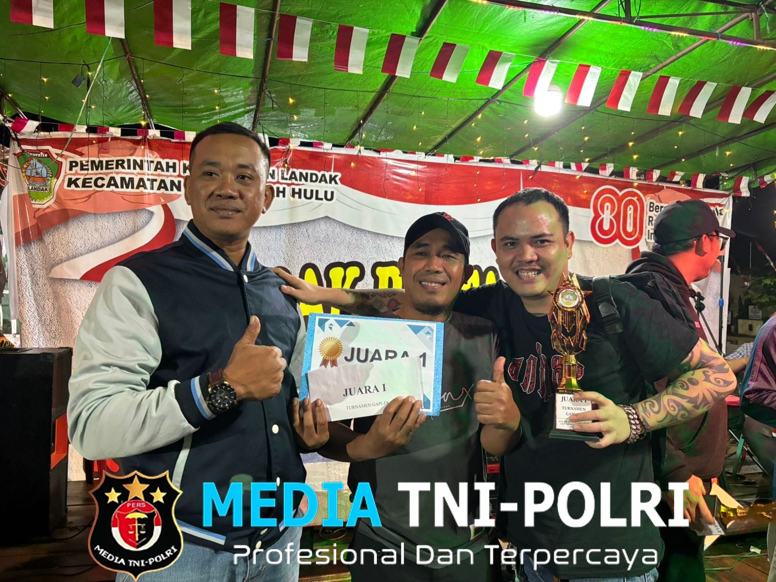 Malam Puncak Kemeriahan dan Pembagian Hadiah dan Hiburan Perayaan HUT RI ke 80 Kecamatan Mempawah Hulu