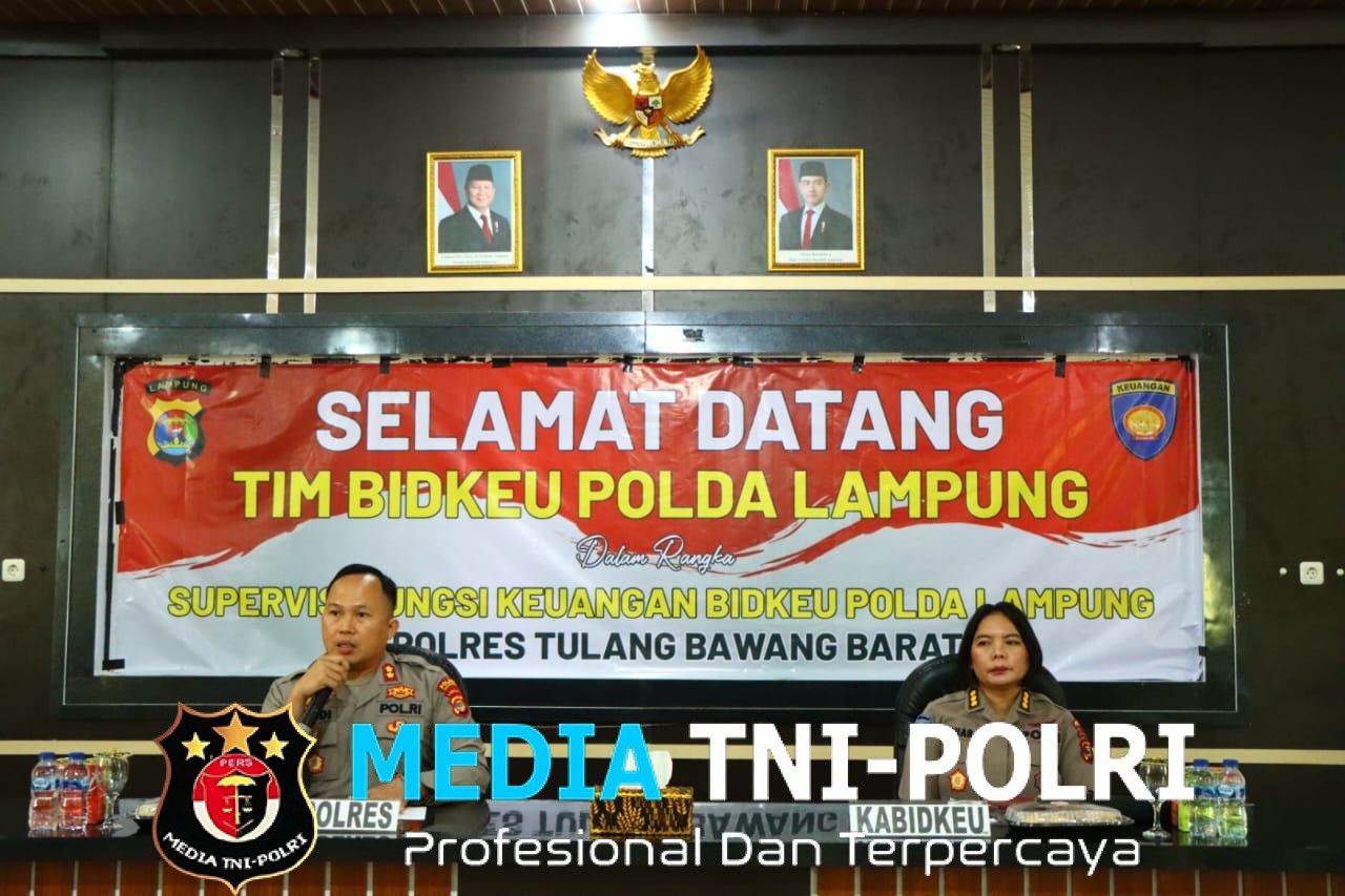 Polres Tulang Bawang Barat Terima Kunjungan Tim Supervisi Bidkeu Polda Lampung