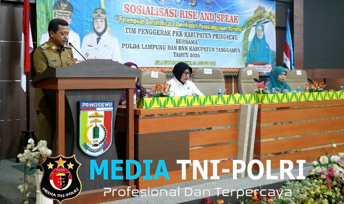 Bupati Pringsewu Riyanto Pamungkas Buka Sosialisasi Rise and Speak