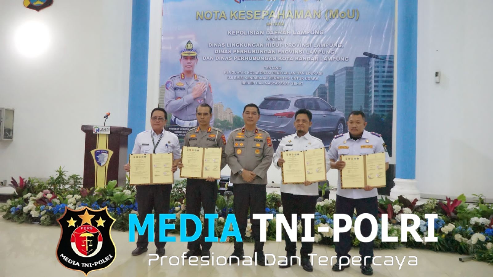 Ditlantas Polda Lampung Inisiasi MoU Uji Emisi, Dorong Udara Bersih dan Masyarakat Sehat