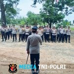 Antisipasi Terjadinya Konflik Masyarakat dengan PT. Silva Inhutani, Polres Mesuji Mengarahkan 100 Personil Gabungan untuk Pengamanan
