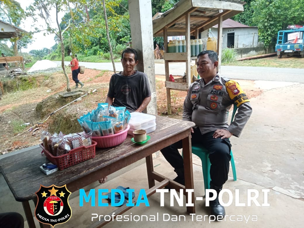 Bhabinkamtibmas Polsek Sebangki Sambangi Warga, Ajak Jaga Kamtibmas