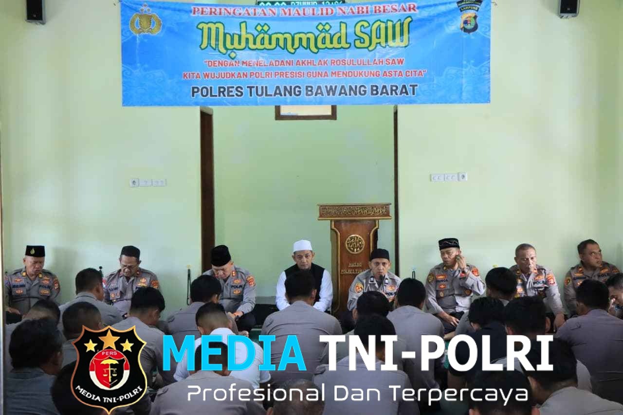 Peringatan Maulid Nabi Muhammad SAW Tahun 1447 H / 2025 Di Masjid Al Ikhlas Polres Tulang Bawang Barat