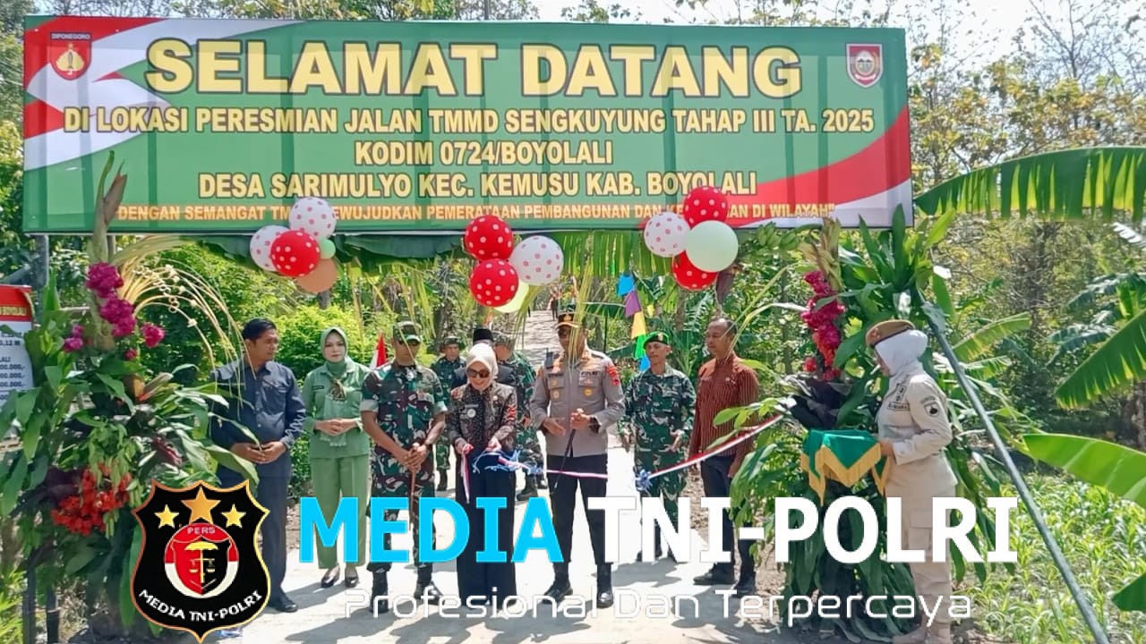 TMMD Sengkuyung Resmi Ditutup di Boyolali Betonisasi Jalan & Program Sosial Tingkatkan Kesejahteraan Warga
