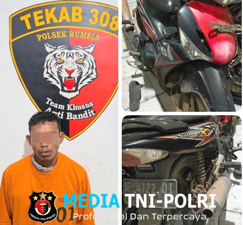 Tekab 308 Presisi Polsek Rumbia Ungkap Kasus Curat, Pelaku Berikut Motor Hasil Curian Berhasil Diamankan