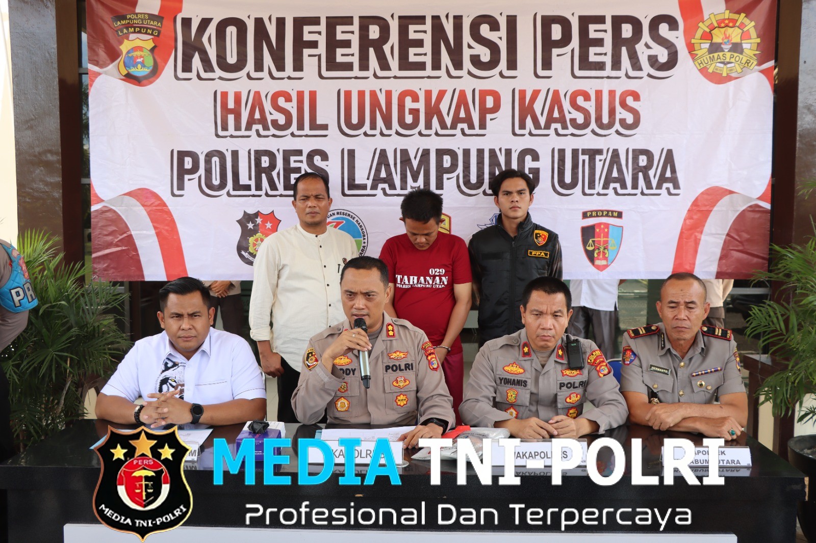 Kurang Dari Dua Jam, Pelaku Pembunuhan IRT di Kebun Singkong, Berhasil Diamankan Sat Reskrim Polres Lampung Utara