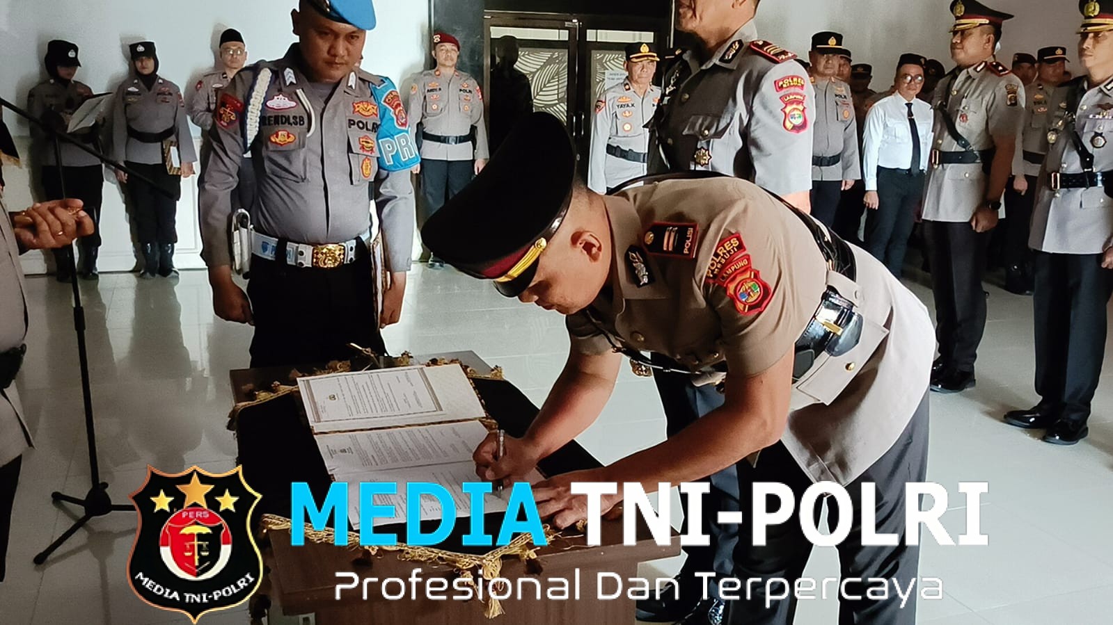 Polres Mesuji Gelar Sertijab Waka Polres, Kasat Reskrim dan Kapolsek Tanjung Raya dalam Rangka Tuor Of Duty dan Tuor Of Area