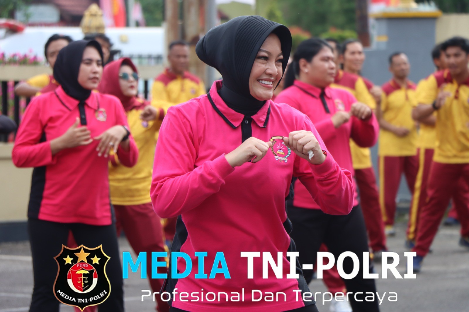 Polres Kotim Gelar Olahraga Bersama Bhayangkari dalam Rangka HUT Polwan ke-77