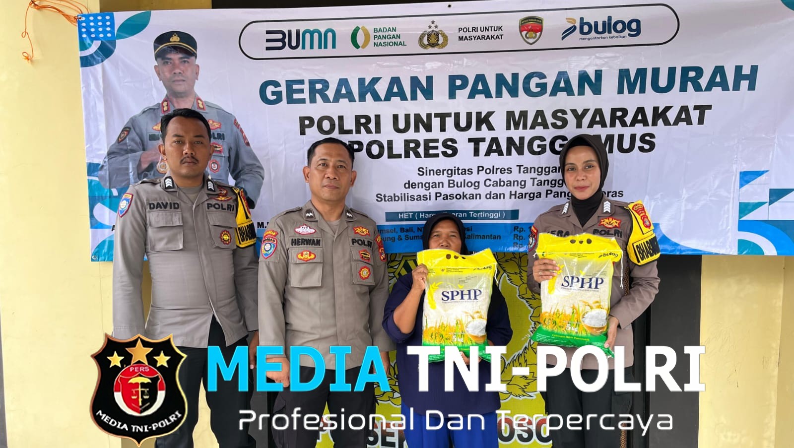 Polsek Wonosobo Gelar Gerakan Pangan Murah, Salurkan 500 Kg Beras untuk Warga