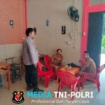 Petugas Piket Sambangi Warganya Dengan Berikan Himbauan Keamanan