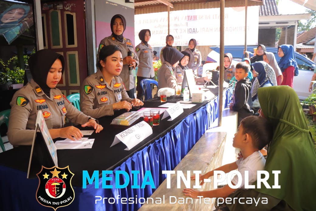 Bakti Kesehatan Polwan Polda Lampung Wujud Sinergi dan Pelayanan Masyarakat dalam Rangka Hari Jadi Polwan RI ke-77