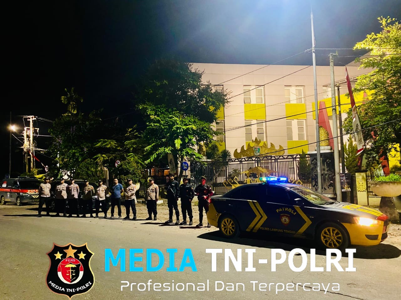 Ciptakan Rasa Aman, Polres Lampung Tengah Gelar Apel Siaga dan Patroli KRYD di Akhir Pekan