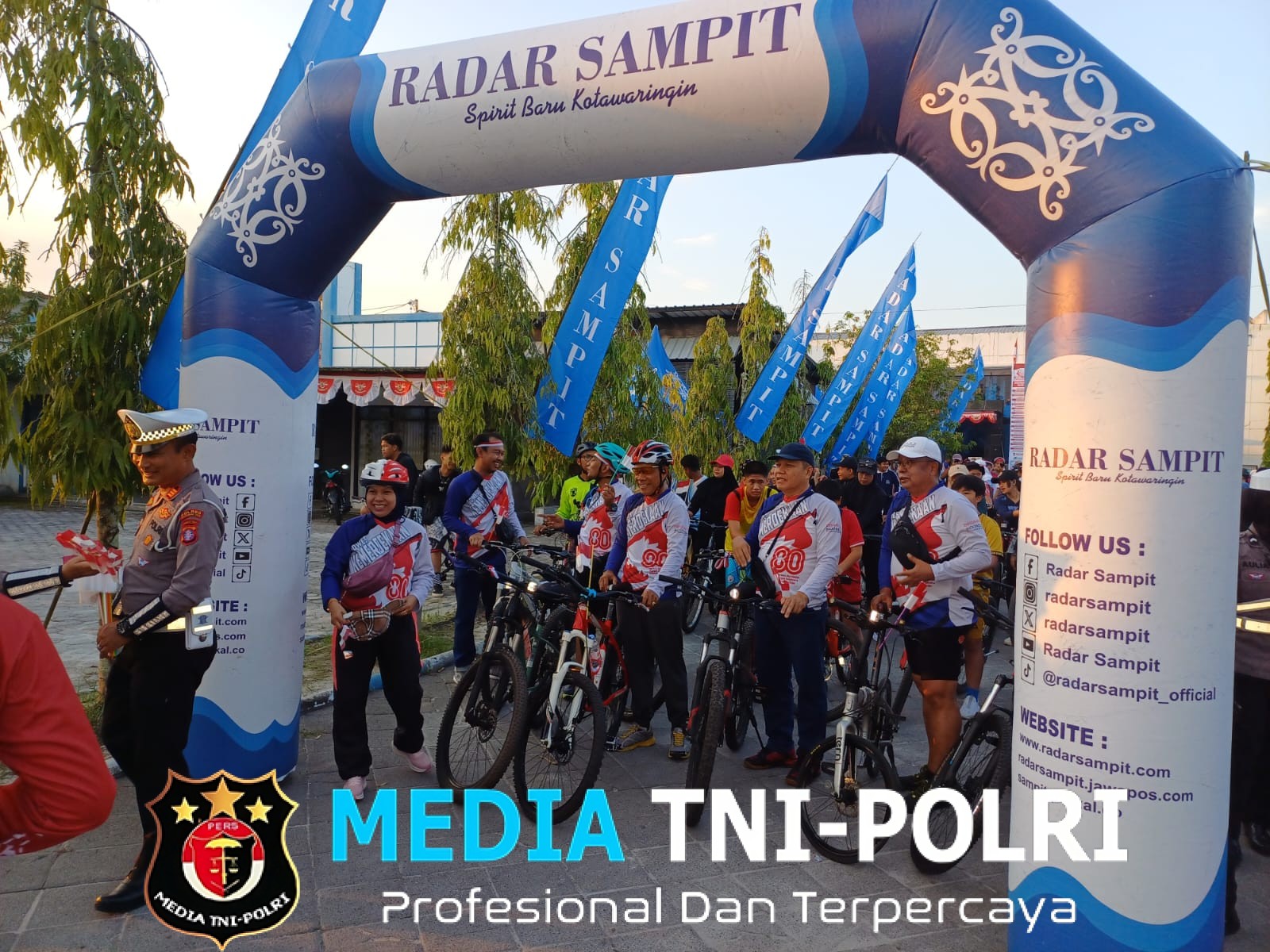 Meriahkan HUT RI ke-80 Polres Kotim Ikuti Goes Kemerdekaan 2025 Bersama Radar Sampit